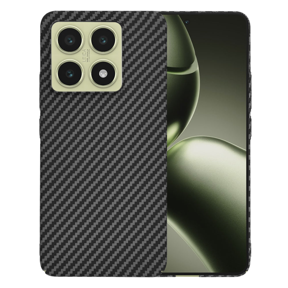 Custodia per Xiaomi 14T, Techsuit, Carbonite FiberShell, Nera