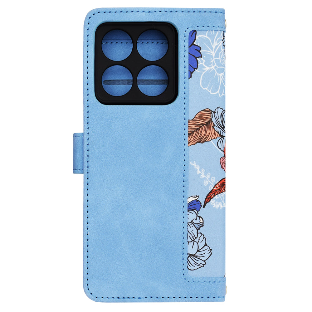 Custodia per Xiaomi 14T, Techsuit, FlipCraft, Blu