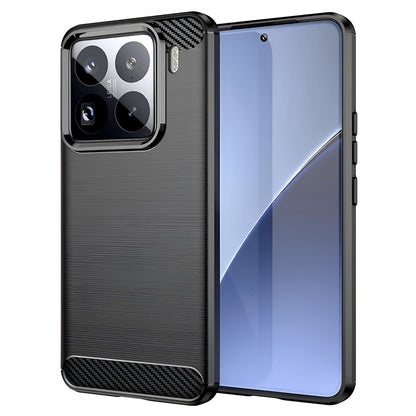 Coque pour Xiaomi 15 Pro, Techsuit, Carbone, Noire