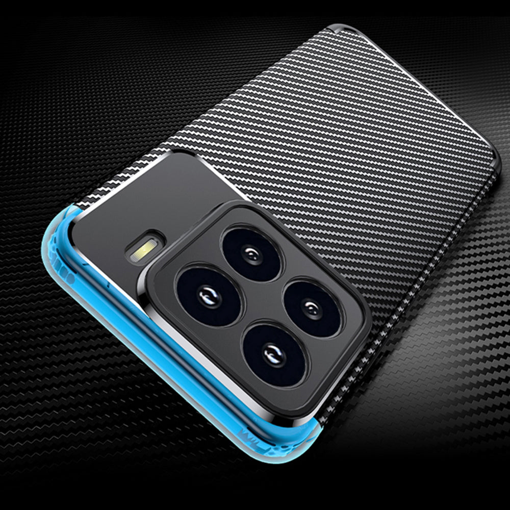 Custodia per Xiaomi 15 Pro, Techsuit, CarbonFiber, Nera