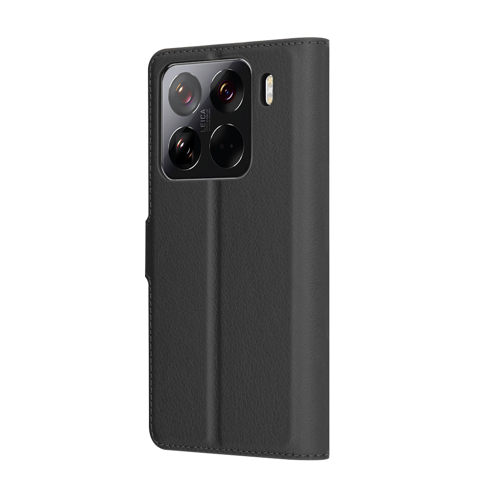 Coque pour Xiaomi 15 Pro, Techsuit, Leather Folio, Noire