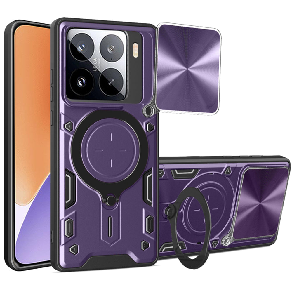 Coque pour Xiaomi 15, Techsuit, CamGuard Pro, Violet