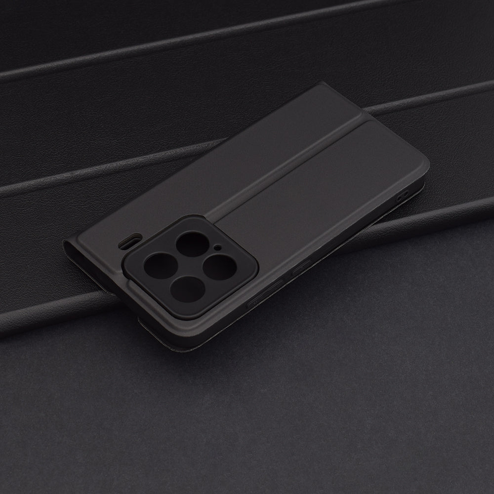 Custodia per Xiaomi 15, Techsuit, Magskin Book, Nera