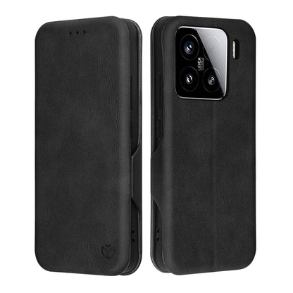 Custodia per Xiaomi 15, Techsuit, Safe Wallet Plus, Nera