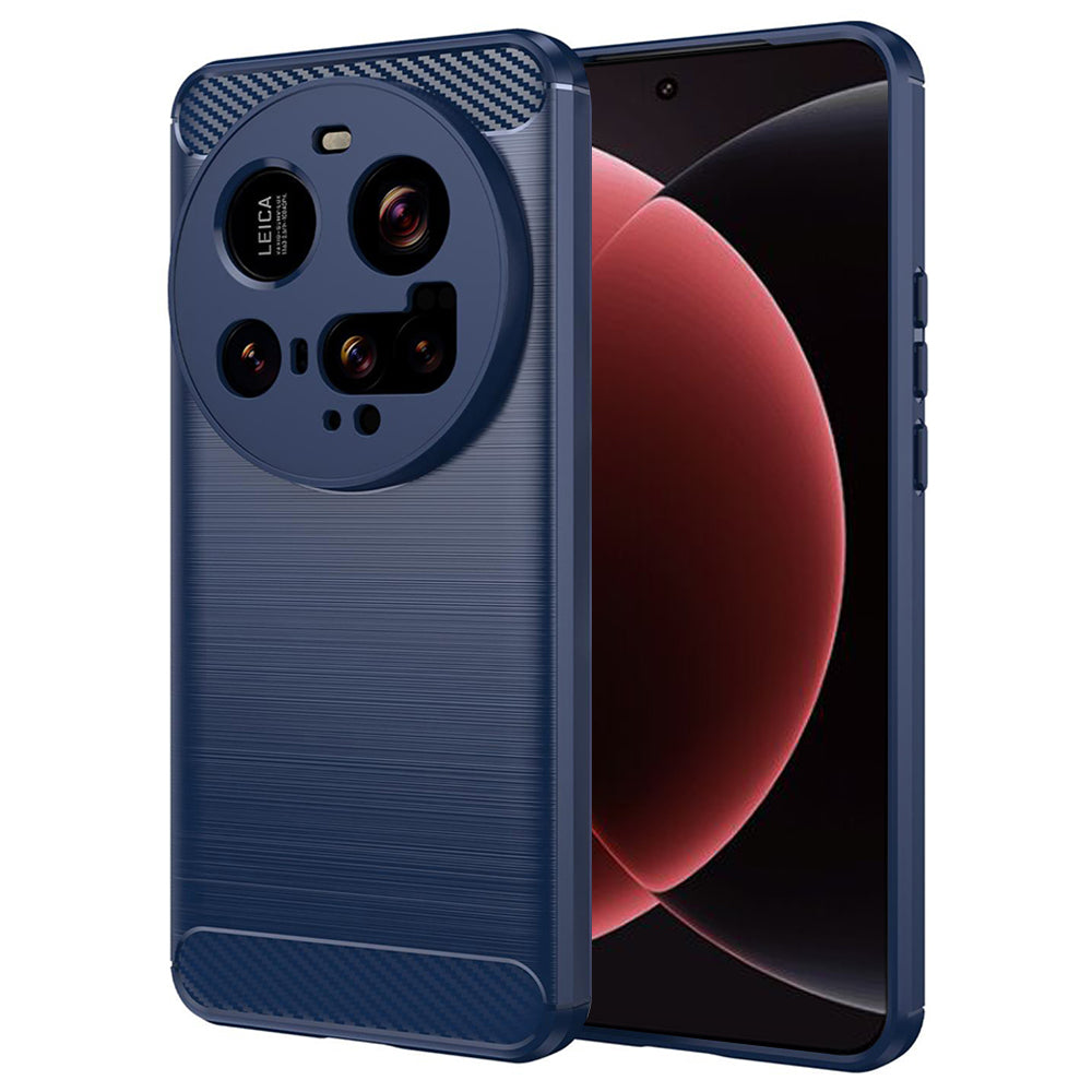 Coque pour Xiaomi 15 Ultra, Techsuit, Carbone, Bleue