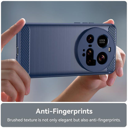 Coque pour Xiaomi 15 Ultra, Techsuit, Carbone, Bleue