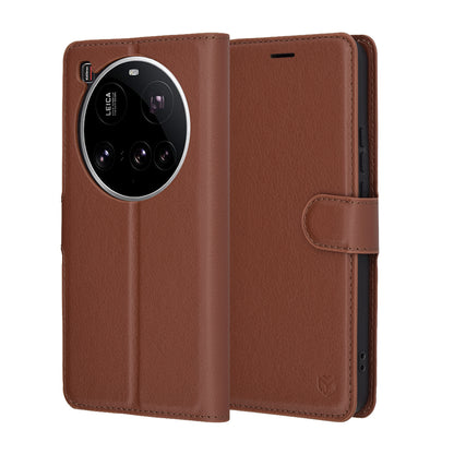 Coque pour Xiaomi 15 Ultra, Techsuit, Leather Folio, Marron