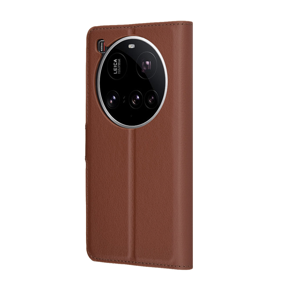Coque pour Xiaomi 15 Ultra, Techsuit, Leather Folio, Marron
