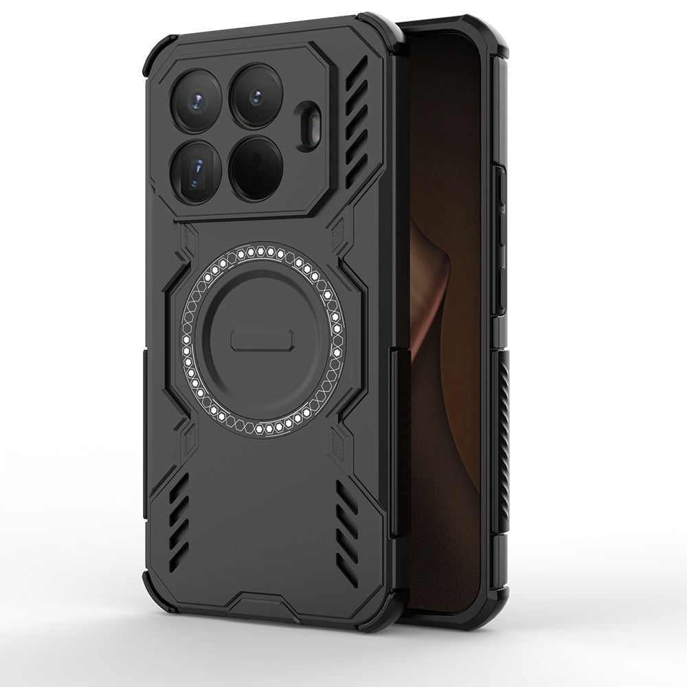 Coque MagSafe pour Xiaomi 15T Pro, Techsuit, ArmorMag, Noire