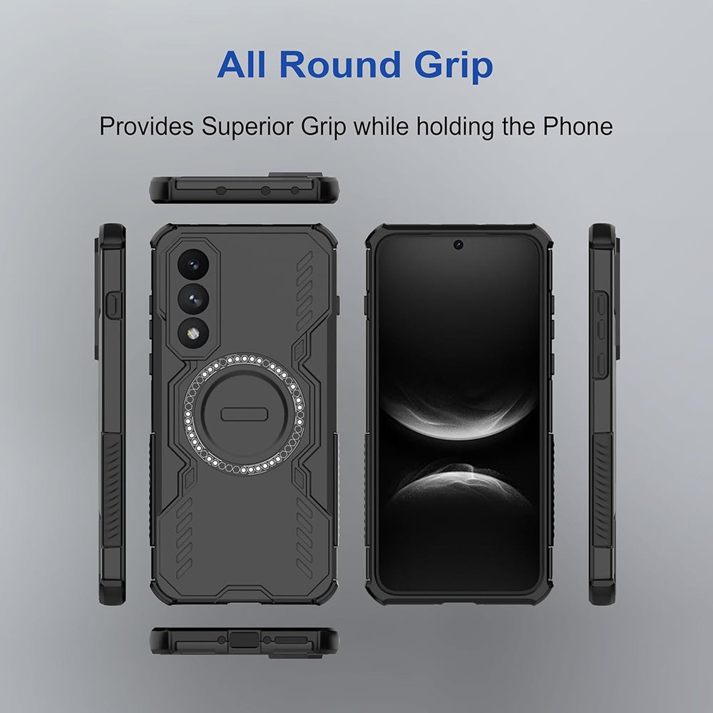 Coque MagSafe pour Xiaomi 15T Pro, Techsuit, ArmorMag, Noire