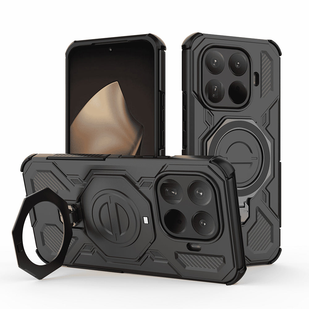 Hülle für Xiaomi 15T Pro, Techsuit, Carbon Shield Pro, Schwarz