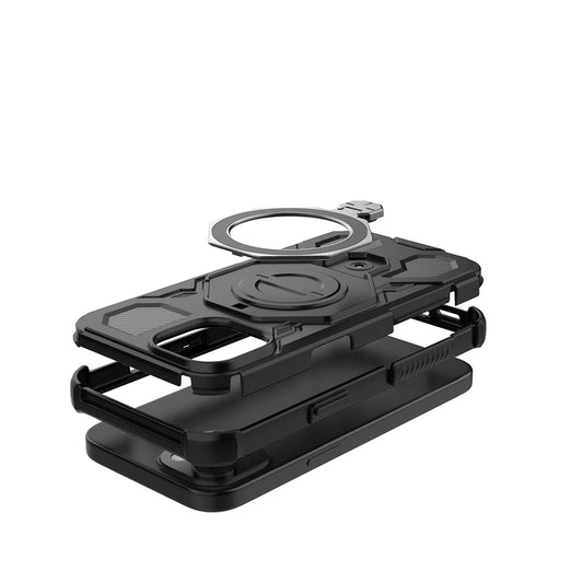 Étui pour Xiaomi 15T, Techsuit, Carbon Shield Pro, Violet