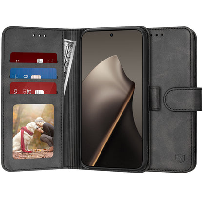 Étui pour Xiaomi 15T, Techsuit, Diary Book, Noir