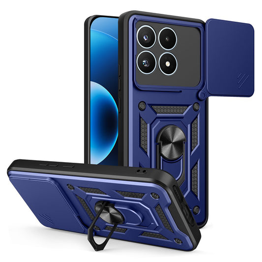 Coque pour Xiaomi 17, Techsuit, CamShield, Bleue
