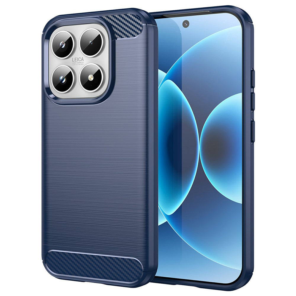 Hülle für Xiaomi 17, Techsuit, Carbon, Blau