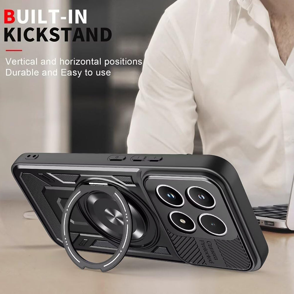Custodia per Xiaomi 17, Techsuit, RuggedCam, Nera