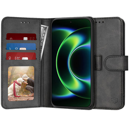 Custodia per Xiaomi 17 Ultra, Techsuit, Diary Book, Nera
