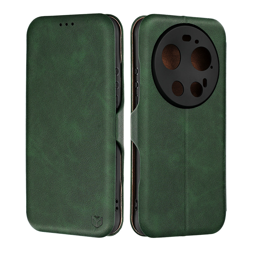 Custodia per Xiaomi 17 Ultra, Techsuit, Safe Wallet Plus, Verde