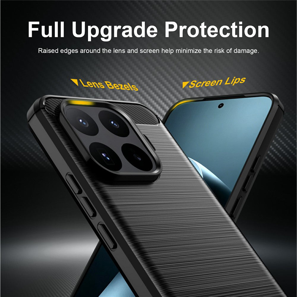 Custodia per Xiaomi 17T Pro, Techsuit, Carbonio, Nera