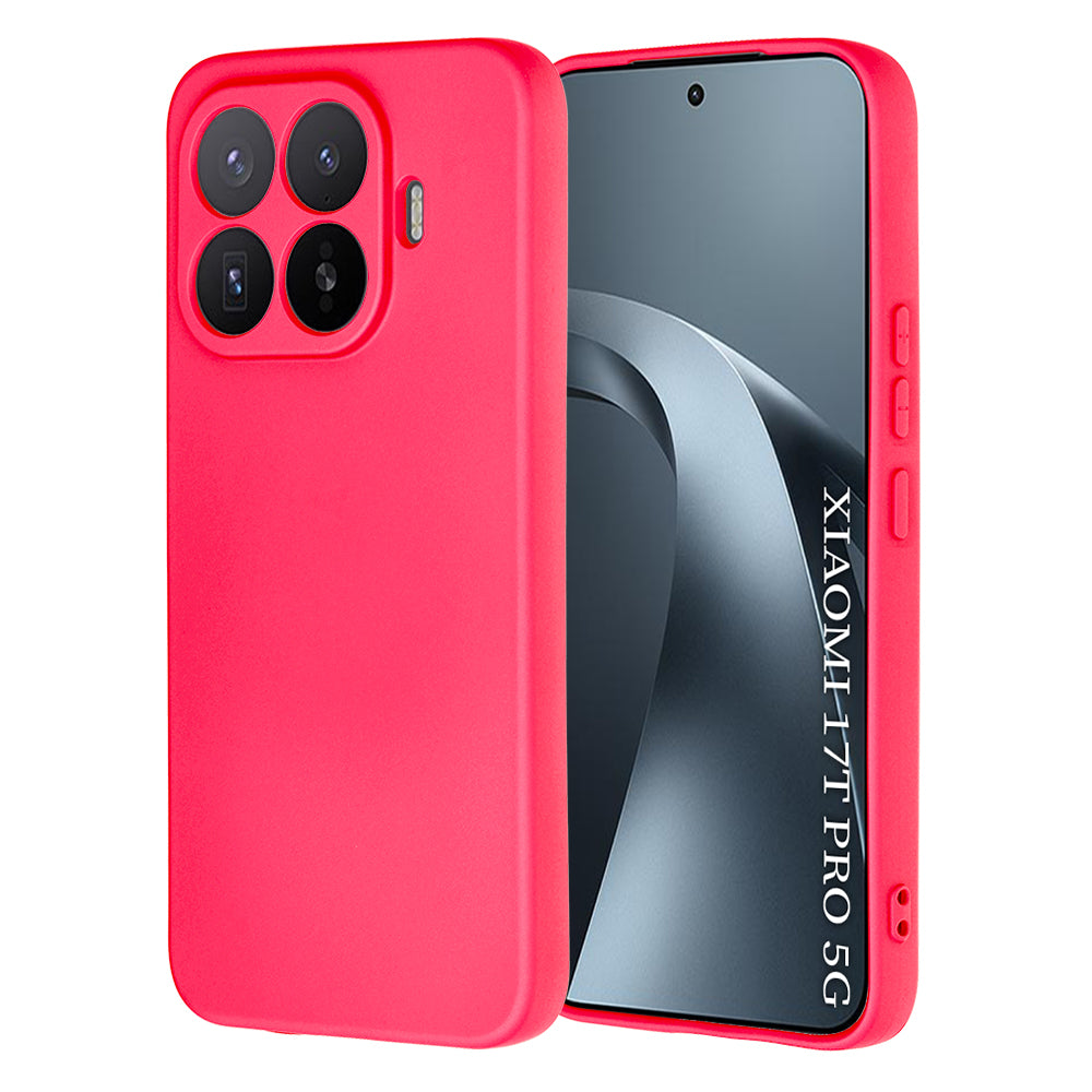 Custodia per Xiaomi 17T Pro, Techsuit, SoftFlex, Rosa Scuro