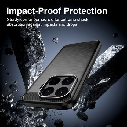 Coque pour Xiaomi 17T, Techsuit, Carbone, Bleue