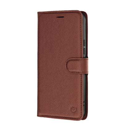 Coque pour Xiaomi 17T, Techsuit, Leather Folio, Marron