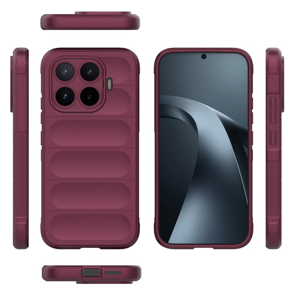 Hülle für Xiaomi 17T, Techsuit, Magic Shield, Weinrot