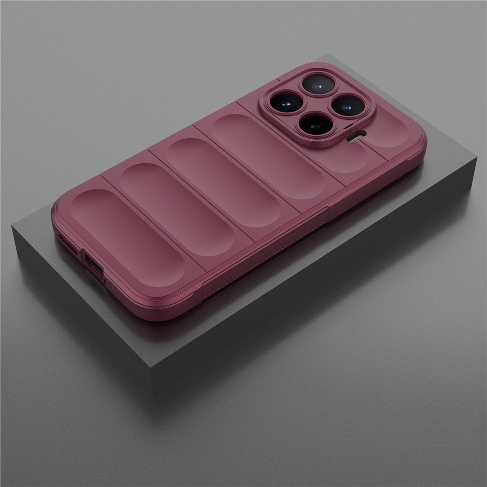 Hülle für Xiaomi 17T, Techsuit, Magic Shield, Weinrot