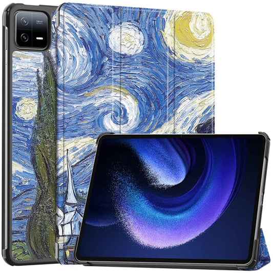 Hülle für Xiaomi Pad 6 / 6 Pro, Techsuit, FoldPro Starry Night, Mehrfarbig