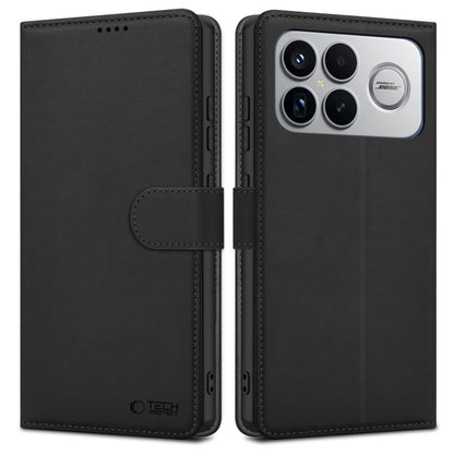 Custodia per Xiaomi Poco F8 Ultra, Tech-Protect, Wallet, Nera