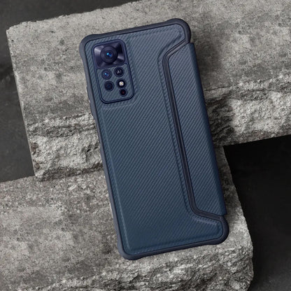 Custodia per Xiaomi Poco C75 5G / C75 / Redmi 14C, OEM, Razor Book, Blu