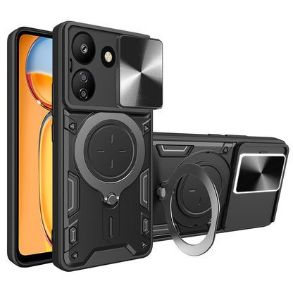 Hülle für Xiaomi Poco C65 / Redmi 13C, Techsuit, CamGuard Pro, Schwarz