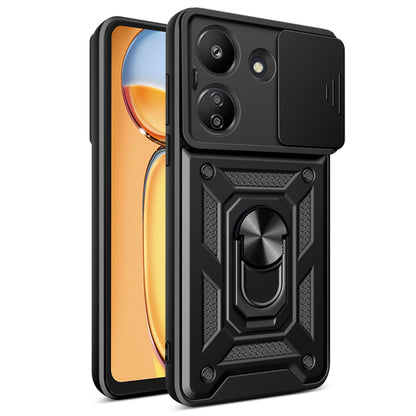 Coque pour Xiaomi Poco C65 / Redmi 13C, Techsuit, CamShield, Noire