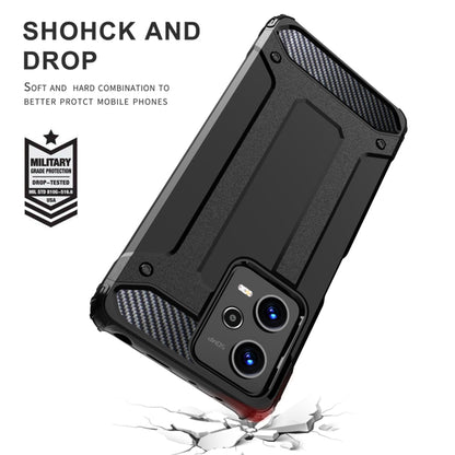 Custodia per Xiaomi Poco C65 / Redmi 13C, Techsuit, Hybrid Armor, Nera