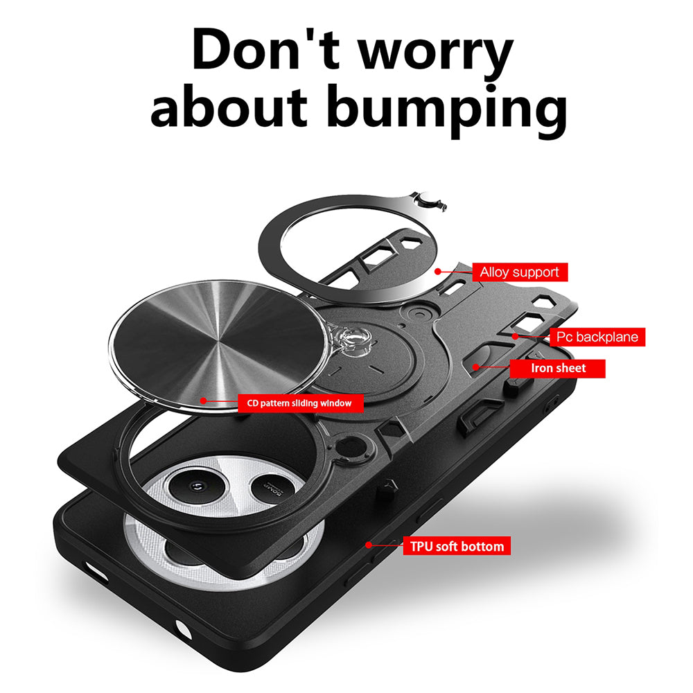Custodia per Xiaomi Poco C75 / Redmi 14C, Techsuit, CamGuard Pro, Nera