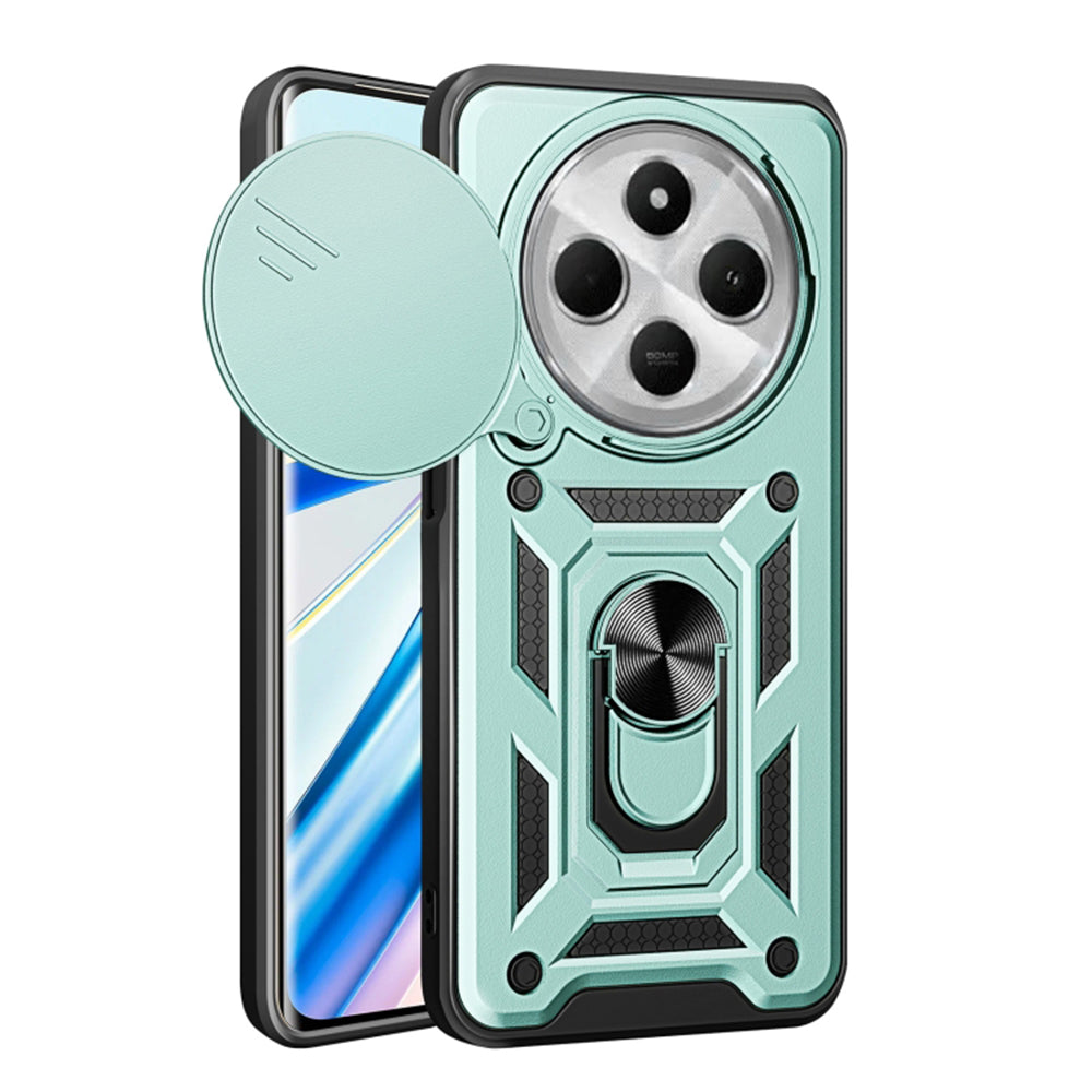 Coque pour Xiaomi Poco C75 / Redmi 14C, Techsuit, CamShield, Vert
