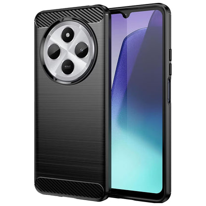 Custodia per Xiaomi Poco C75 / Redmi 14C, Techsuit, Carbonio, Nera