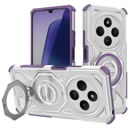 Custodia per Xiaomi Poco C75 / Redmi 14C, Techsuit, Carbon Shield Pro, Viola