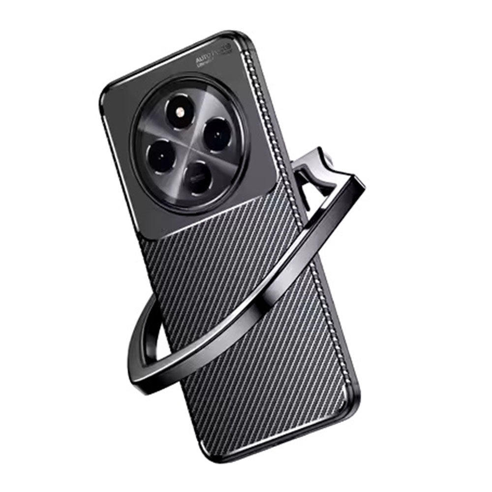 Case for Xiaomi Poco C75 / Redmi 14C, Techsuit, CarbonFiber, Black