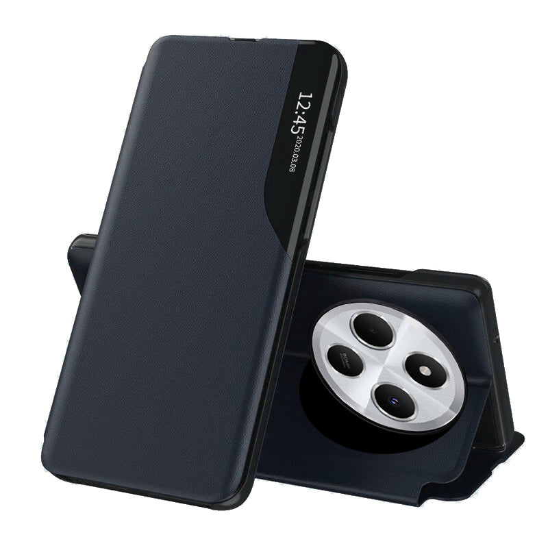Custodia per Xiaomi Poco C75 / Redmi 14C, Techsuit, eFold, Blu Scuro