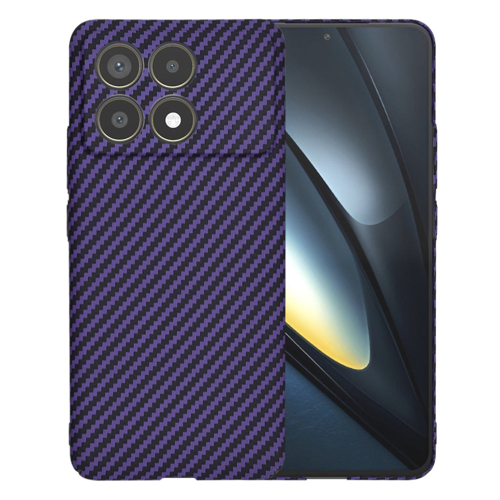 Coque pour Xiaomi Poco F6 Pro, Techsuit, Carbonite FiberShell, Violet