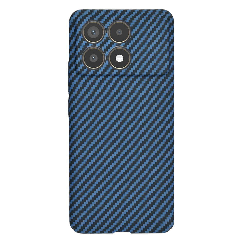 Custodia per Xiaomi Poco F6 Pro, Techsuit, Carbonite FiberShell, Turchese