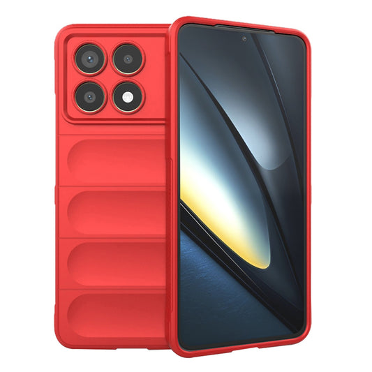 Coque pour Xiaomi Poco F6 Pro, Techsuit, Magic Shield, Rouge