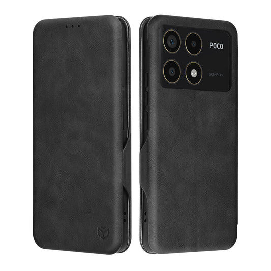 Coque pour Xiaomi Poco F6 Pro, Techsuit, Safe Wallet Plus, Noire