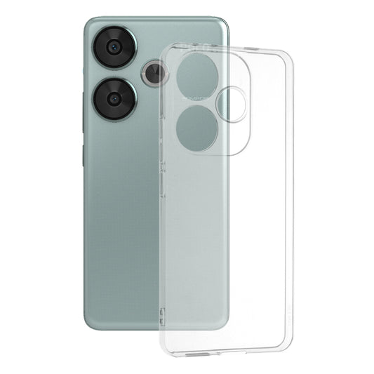Custodia per Xiaomi Poco F6, Techsuit, Chiara, Trasparente