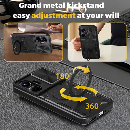 Custodia per Xiaomi Poco F7, Techsuit, CamGuard Pro, Nera