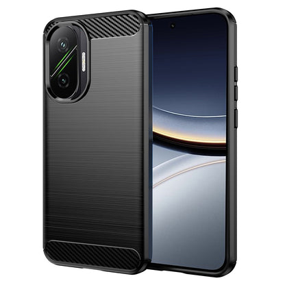 Custodia per Xiaomi Poco F7, Techsuit, Carbonio, Nera
