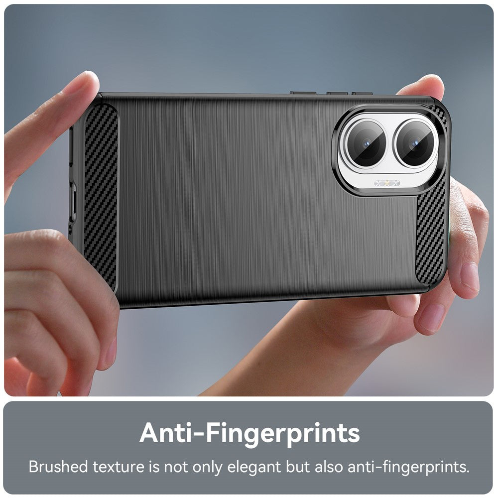 Custodia per Xiaomi Poco F7, Techsuit, Carbonio, Nera