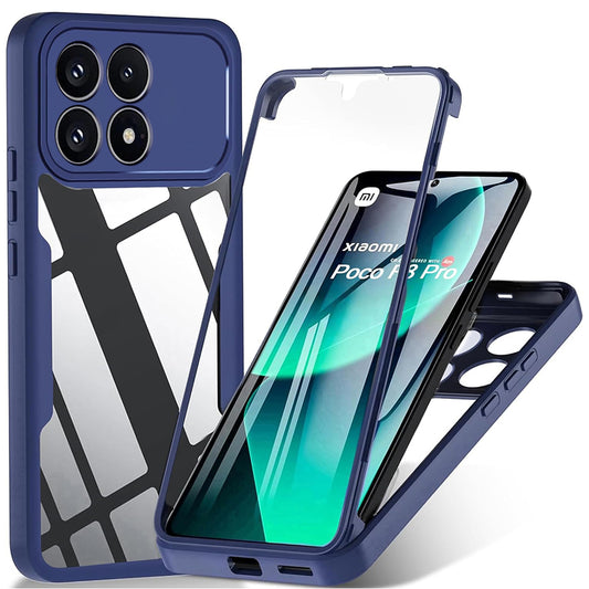 Custodia per Xiaomi Poco F8 Pro, Techsuit, ColorVerse 360, Blu