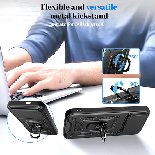 Custodia per Xiaomi Poco F8 Ultra, Techsuit, CamShield, Blu